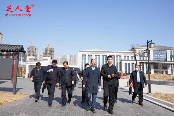 山东省市场监管局陈耕副局长一行莅临芝人堂指导工作